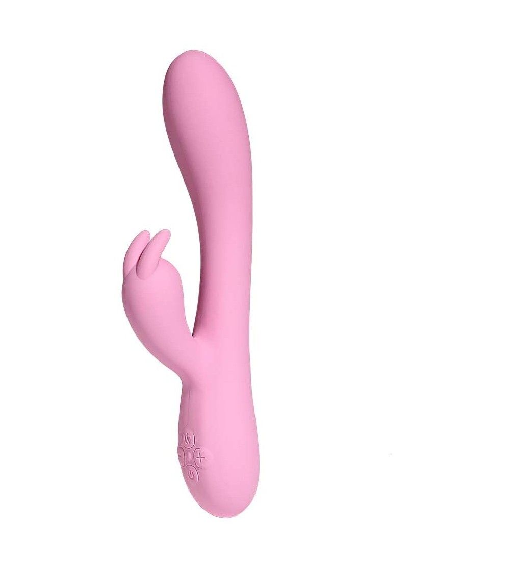 Vibrators Powerful Rabbit Vibrator for Women 16 Frequency Strength Adjustable Silicone Heating Dildo Massager Adult Sex Toy R...