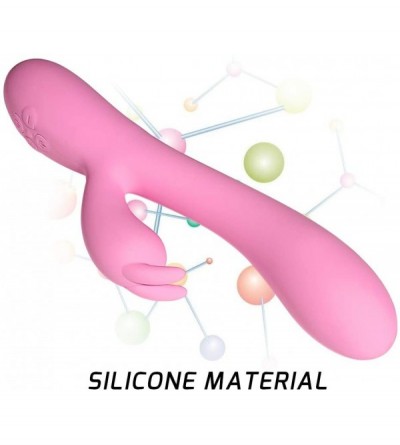 Vibrators Powerful Rabbit Vibrator for Women 16 Frequency Strength Adjustable Silicone Heating Dildo Massager Adult Sex Toy R...