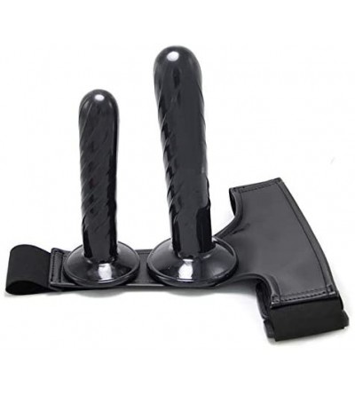 Dildos Unisex Strap On Dildo Strap-On Harness Kit with 2 Dildos (Black) - Black - C119336HGCS $10.36