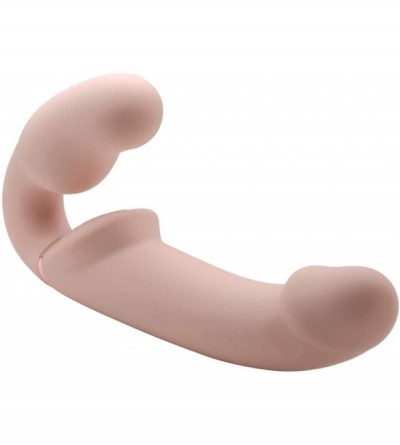 Dildos Remote Control Inflatable Vibrating Silicone Ergo Fit Strapless Strap-On - CM19355WI3E $102.27