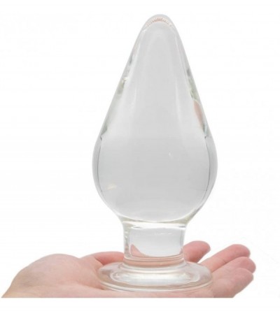 Anal Sex Toys Huge Head Glass Anal Butt Plug Crystal Anal Trainer Toys 6.29 X 2.95 Inch Unisex Bum Plug for Male Female - CD1...