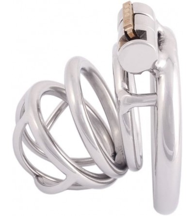 Chastity Devices Medical Grade Stainless Chastity Device Male Cock Cage Adult Game Sex Toy D050 (1.97 inch / 50mm) - C118EWLG...
