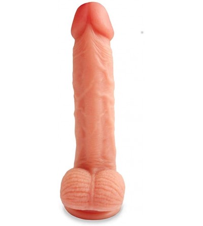 Dildos 7.5 inch Soft Realistic Dildo Bendable Penis Strong Suction Cup Sex Toy Waterpro Pink - CX1962CZ96X $41.39