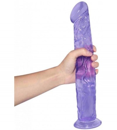 Anal Sex Toys Jelly Crystal 14inch Gem Blue Waterproof Large Long Ðîl`dɔ Body Safety Massager- Pleasure Game Toys - C419G40XI...