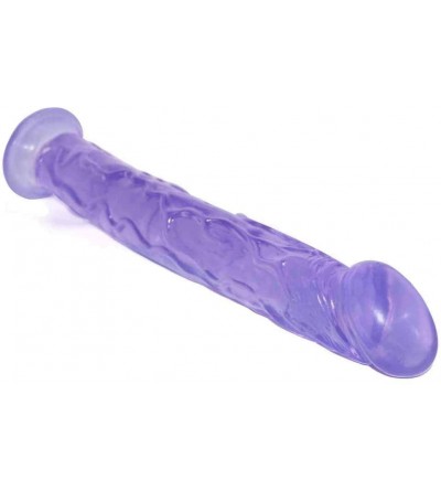Anal Sex Toys Jelly Crystal 14inch Gem Blue Waterproof Large Long Ðîl`dɔ Body Safety Massager- Pleasure Game Toys - C419G40XI...