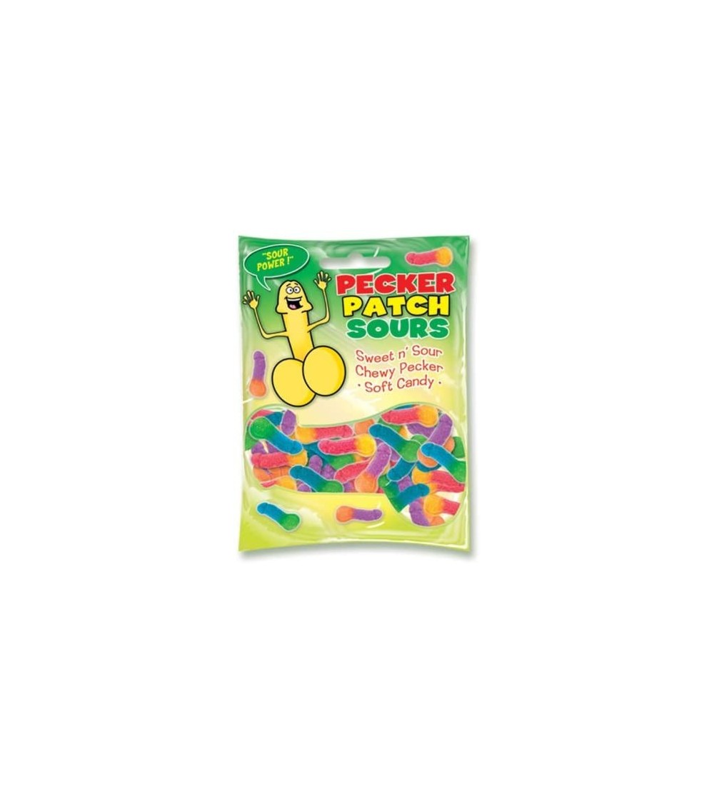 Novelties Pecker Patch Sours Soft Candy - CT12KLRSQKT $10.70