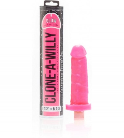 Vibrators Silicone Penis Casting Kit for Glow In The Dark Dildo (Pink) - Dark Pink - C712CMY0NWN $21.76