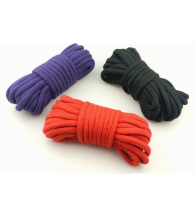 Restraints 3PCS Soft Cotton Long Rope 32 Feet Length-1/3-Inch Diameter-Colors - Red-Black-Purple - CO189SAAR40 $12.05