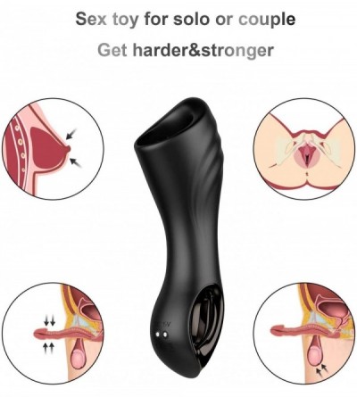 Male Masturbators Vibrating Cock Training Tool Male Masturbator- Handhold Men Masturbation Penis Vibrator with 10 Modes for G...