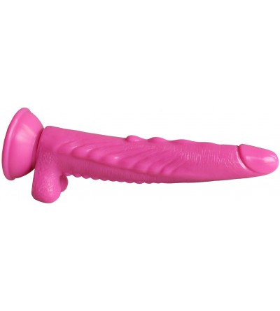 Dildos Realistic Silicone Crocodile Dildo with Suction Cup for Hands-Free Play- Flexible Anal Plug Penis for Vaginal G-Spot(P...