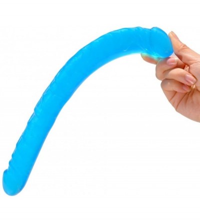 Dildos Realistic 13.2 Inch Double Dildo Dong Fake Penis Adult Sex Toys for Female Masturbation(Blue) - Blue - C618E6ZLY8L $16.03