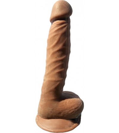 Dildos Skinsations Latin Lover Series Papasito Dildo with Suction Cup- Tan- 8 Inch- 0.75 Pound - CQ12N7UOUEG $44.32