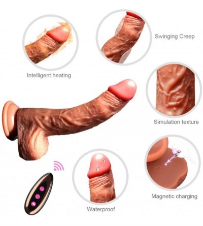 Dildos Soft Silicone Health Dicks for Womens with Magic Vibration Modes- Handsfree Personal Fitness Wand with Strong Suction ...