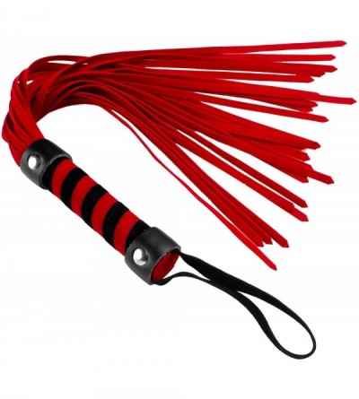 Paddles, Whips & Ticklers Short Suede Flogger- Red - Red - CH11CKQWCGJ $22.25