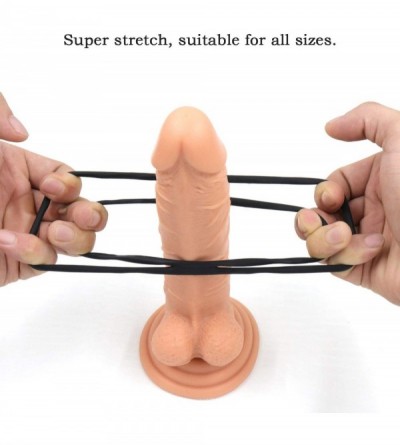 Penis Rings Dual Hole Penis Ring Enhance Male Erection- Premium Stretchy Silicone Cock Ring Keep Dick Harder Last Longer- Sex...