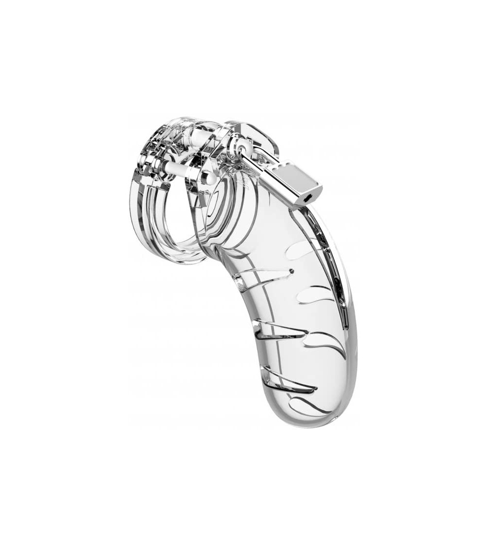 Penis Rings Mancage Model 3 Chastity 4.5 Inch Cock Cage - Black - CC1884RZH7O $20.23