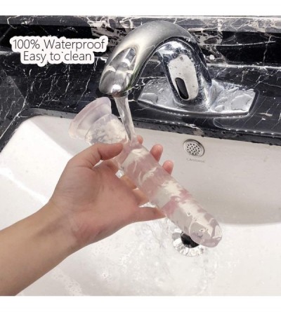Dildos 7.87 Inch Clear Realistic Dildos with Suction Cup- Jelly Penis Beginners G Spot Clit Vaginal Stimulator- Adult Sex Toy...