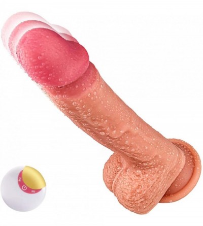 Dildos G spot Dildo-Silicone Thrusting Dildo Sex Toy with Strong Suction Cup 8 Rotating and Vibration Modes for G Spot Clitor...