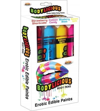 Novelties Bodylicious Edible Body Paint Pens- Red/Pink/Blue/Yellow- 0.81 Pound - CP12N08UDXO $7.40