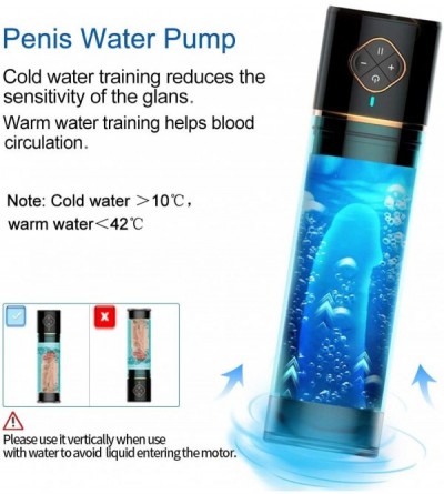 Male Masturbators Male Masturbator Automatic Penis Water Vacuum Pump with Masturbation Sleeve and 5 Suction Power for Mens Se...
