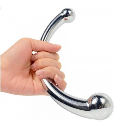 Anal Sex Toys Pure G Spot Metal Wand 316 Medical Grade Stainless Steel Silver (550) - C618SU8RCLC $18.11