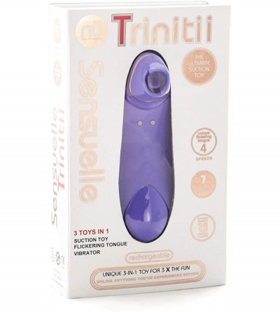 Novelties Trinitii 3 in 1 Vibrator - Ultra Violet - C718WMI0OOX $97.16