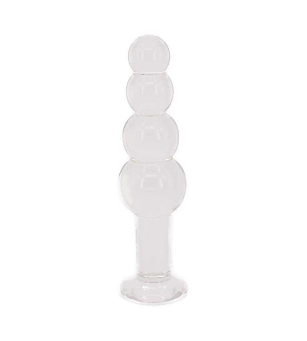 Anal Sex Toys Crystal Beads Anal Butt Plug Trainer Sex Toy for Beginners- Glass Pleasure Wand (Clear) - Clear - C8182T0SCQX $...