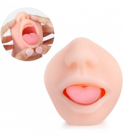 Male Masturbators Realistic Oral Sex Toys-Male Masturbator with Deep Throat Teeth and Tongue for Masturbation Soft and Skin C...