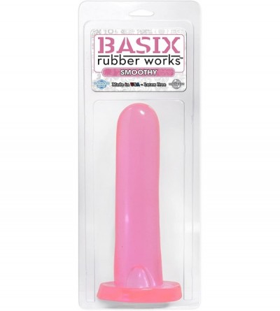 Anal Sex Toys Rubber Works 5-Inch Smoothy Dong- Pink - Pink - CF11274J0C3 $24.68