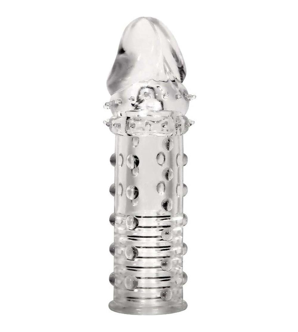 Pumps & Enlargers Crystal Clear Soft Jelly Condoms-penis Extend Sleeve- Realistic Glans Model- Sex Toys for Man - CK11LRMVLPZ...