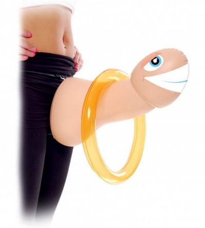 Novelties Bachelorette Party Favors Mr. Party Pecker Inflatable Strap-on Ring Toss Game - CD115BB0VDV $10.13