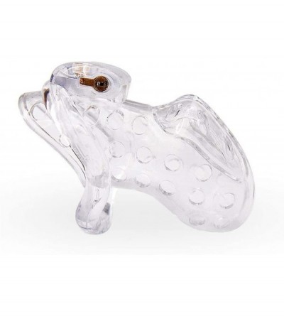 Chastity Devices Male Chastity Device 4 Rings Comfortable Cock Cage Penis Ring for Men - Transparent - C318YCM5DHG $50.53