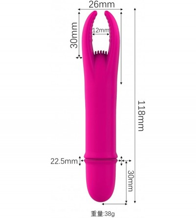 Vibrators Silicone Bullet Vibrator Mini Nipple Stimulation 10 Speed Sex Toy for Women (Purple) - Purple - CS19335T04C $11.36