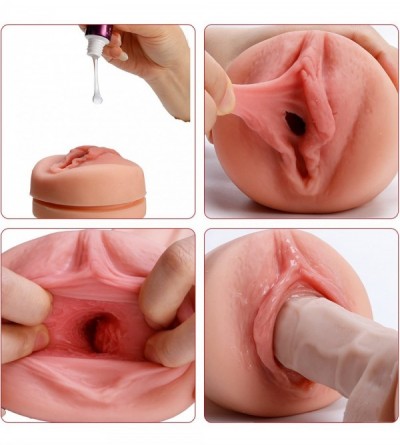 Male Masturbators Pocket Pussy-Male Masturbators Cup Adult Sex Toys Realistic Textured Pocket Vagina Pussy Man Masturbation (...
