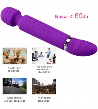 Vibrators Waterproof Dual Vibrators Rechargeable Wireless Therapeutic Handheld Wand Massager for Muscle Aches & Sports Recove...