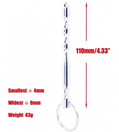 Catheters & Sounds Urethral Sounds Plug- 4.33 Inches Stainless Urethral Sounding Rod for Men - CO18XTD4TQW $11.45