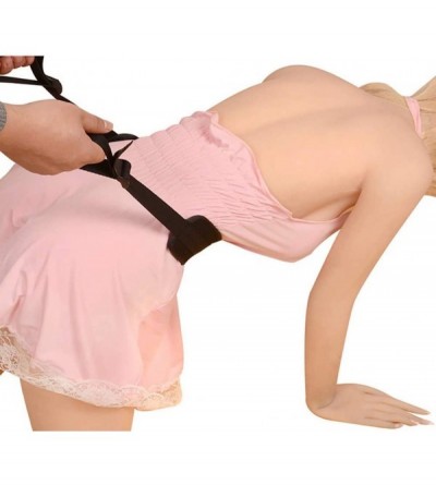 Restraints Doggie Style Adjustable Bondage Strap Waist Belt with Handcuffs Adult Sex Tool- Special Bundled Binding Set- SM Ki...