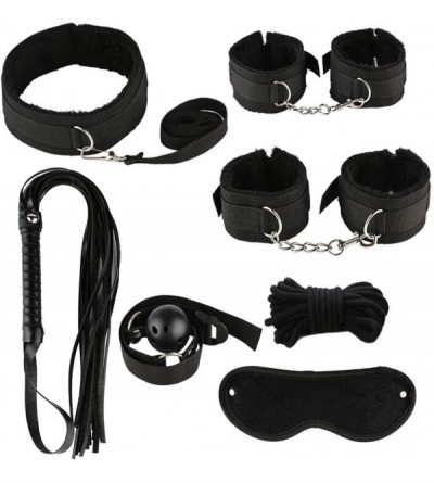 Paddles, Whips & Ticklers 23pcs Leather BSDM Toys for Couples Paddle Toy for Men Women - Black - C1193DYAQ7L $42.75