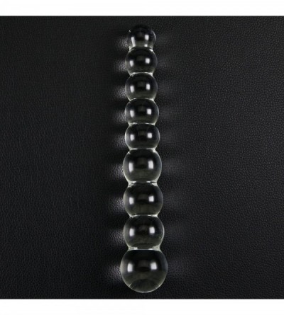 Anal Sex Toys Crystal Glass Hand Blown Massager Transparent Glass Bead Anal Beads Delight Sex Toy for Women - Crystal Massage...