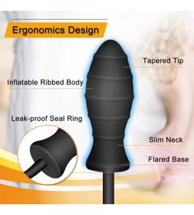 Anal Sex Toys Inflatable Butt Plug- Body-Safe Silicone Anal Balloon Pump with Quick Release Valve Stretch Anal Sex Toys for B...