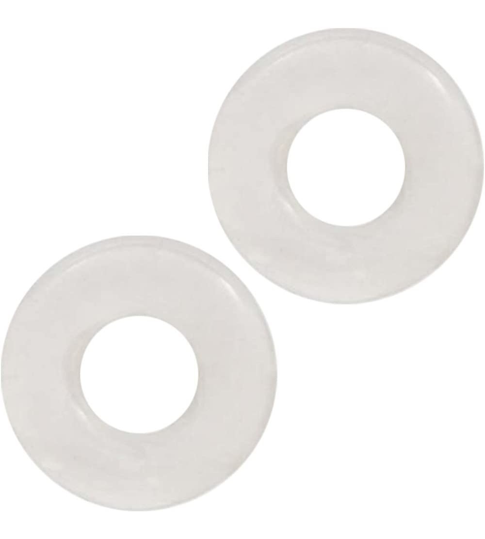 Penis Rings Power Stretch Donuts 2 Pack Clear Rings - CT11I4MN2VH $7.53