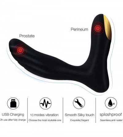 Anal Sex Toys Male Vibrating Prostate Massager Sex Toy with 2 Powerful Motors and 10 Stimulation Patterns for Wireless Remote...