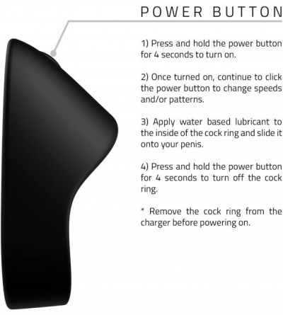 Penis Rings Black Widow Rechargeable Vibrating Cock Ring - CZ12MEUN15V $9.52