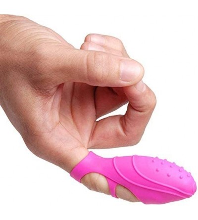 Vibrators Multifunctional Wearable Finger Vibrator Adult Toy Vibrator Vibrating fingertip Massage Adult Finger Sleeve Couple ...