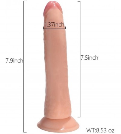 Dildos Realistic Dildo with Flared Suction Cup Base Bendable Penis Adult Sex Toy for Vaginal G-spot and Anal Play(Beige) - Be...