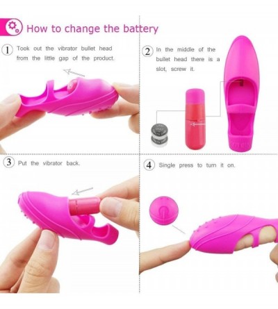 Vibrators Multifunctional Wearable Finger Vibrator Adult Toy Vibrator Vibrating fingertip Massage Adult Finger Sleeve Couple ...
