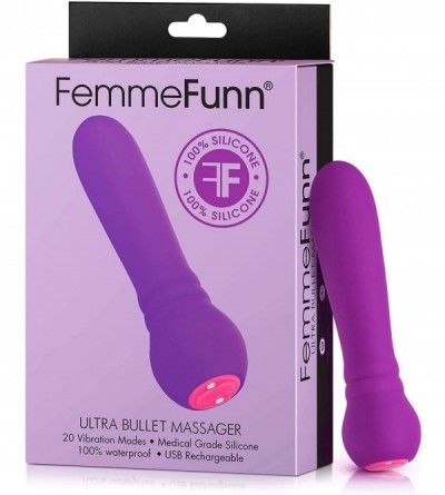 Vibrators Ultra Bullet Vibrator - 20 Powerful Modes USB Rechargeable & Whisper Quiet Bullet Massager Vibrators for Women (Pur...