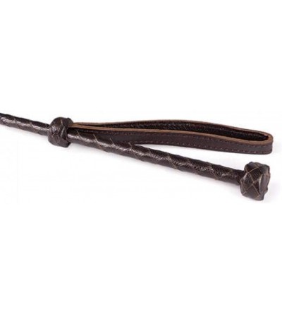 Paddles, Whips & Ticklers Heart Riding Crop Brown Leather - CW18L2GTUKE $21.53