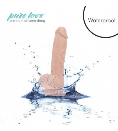 Dildos 7.5 Inch Textured Silicone Dildo with Suction Cup- Beige Color- Adult Sex Toy - C418H54QDKO $23.32