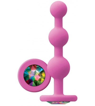 Anal Sex Toys Glams Ripple Rainbow Gem (Pink) - Pink - CF195E7S5I2 $13.94